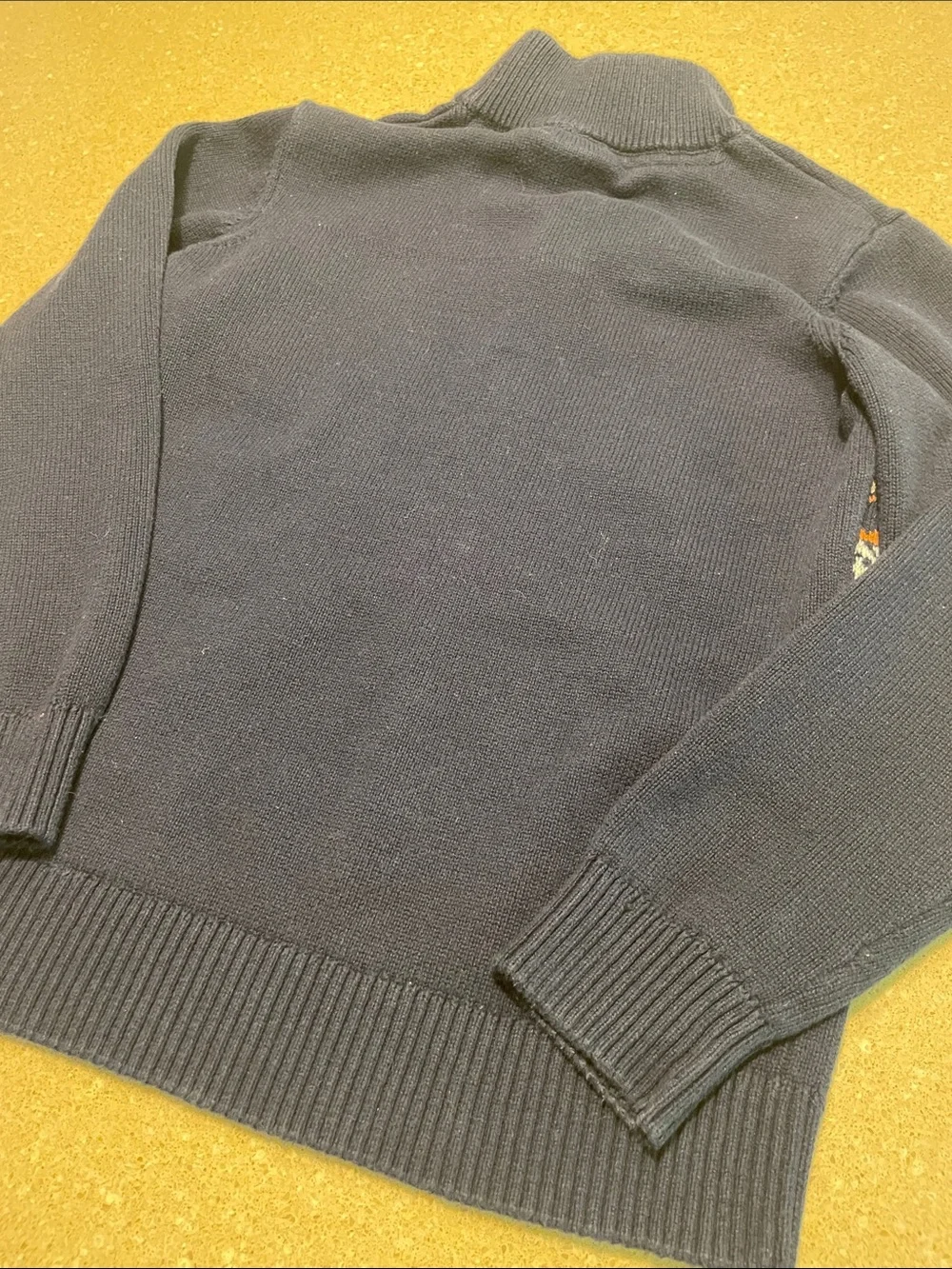 The Children's Place Navy Fair Isle Moose Knit Pullover